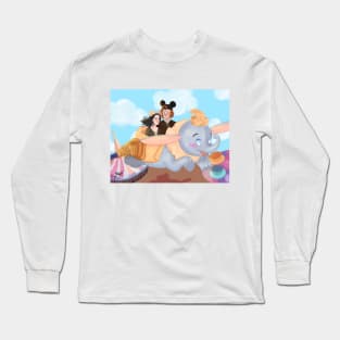 Jamie and Claire having fun at Fantasy land Long Sleeve T-Shirt